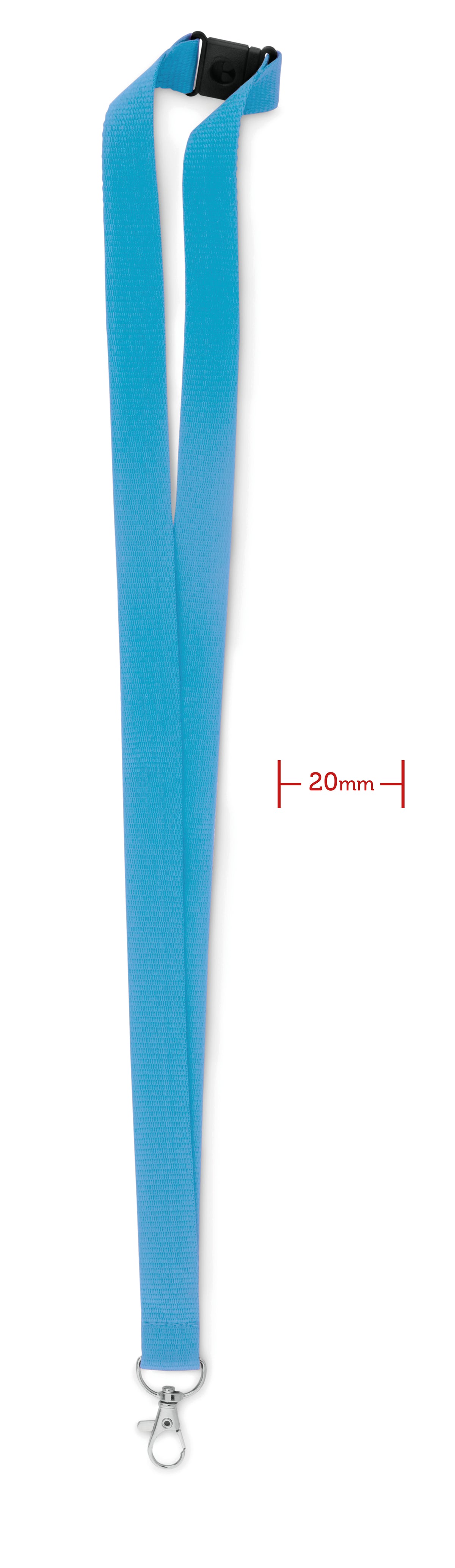 PANY – Lanyard with metal hook 20 mm – Turquoise