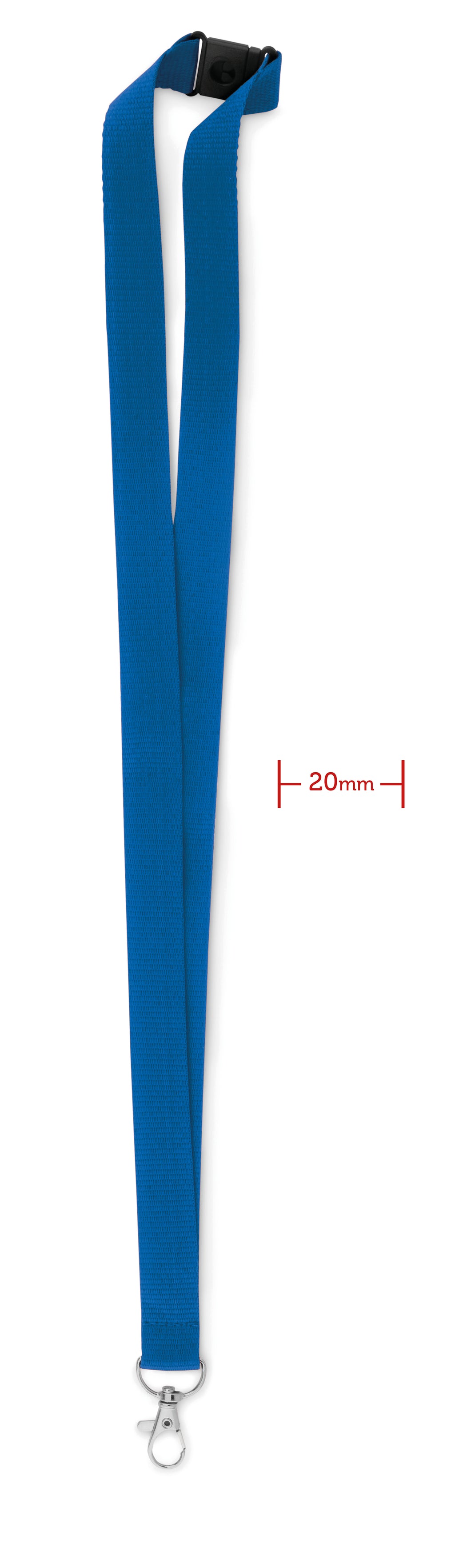 PANY – Lanyard with metal hook 20 mm – Royal Blue