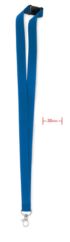 PANY – Lanyard with metal hook 20 mm – Royal Blue