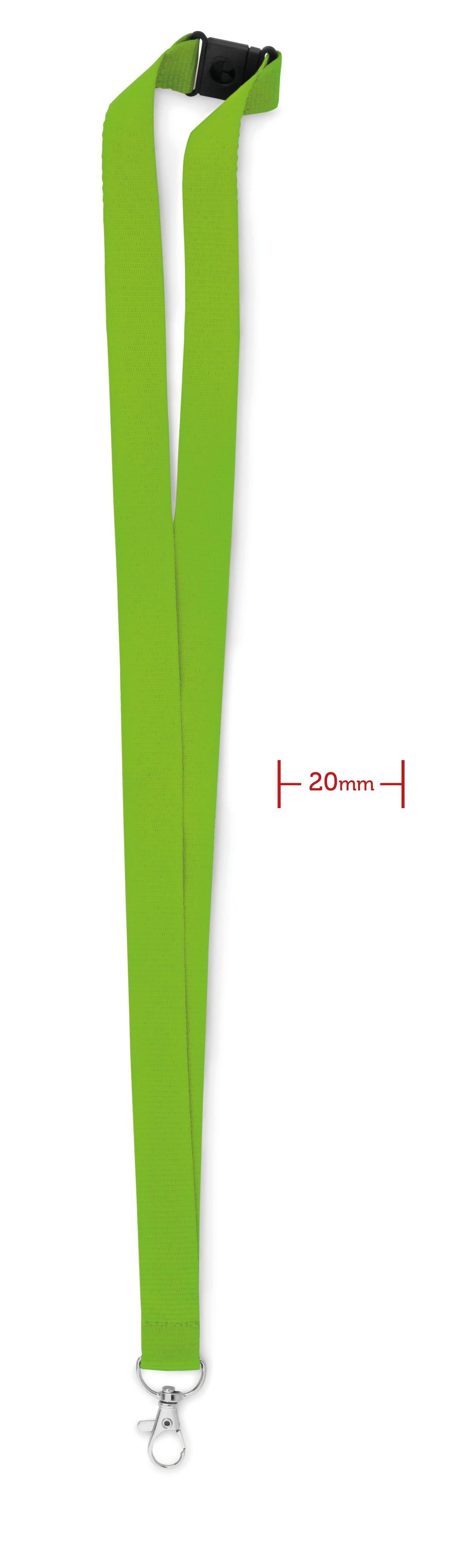PANY – Lanyard with metal hook 20 mm – Lime