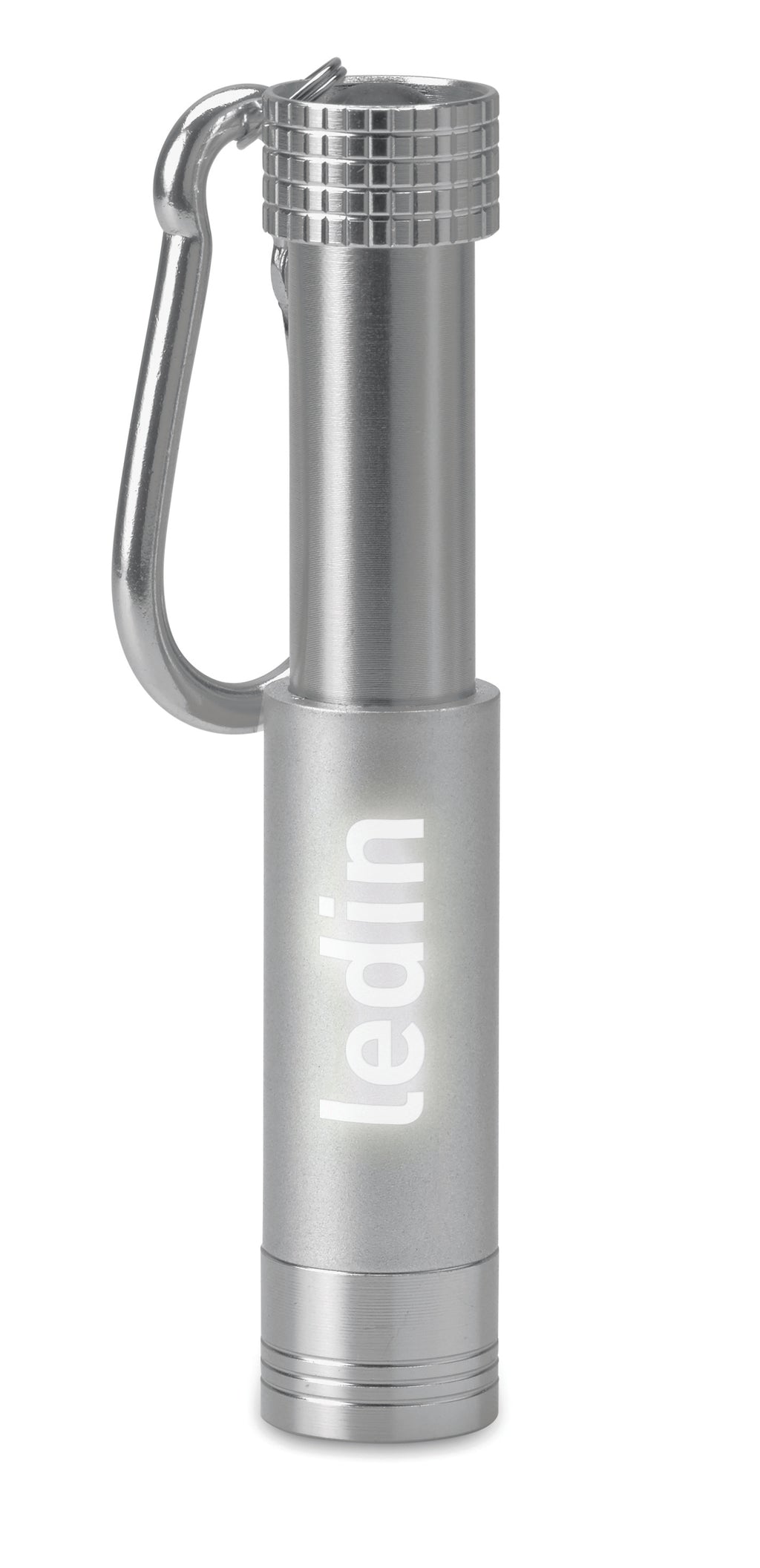 POP LIGHT – Aluminium/ABS LED key ring – Silver