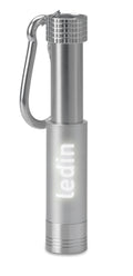 POP LIGHT – Aluminium/ABS LED key ring – Silver