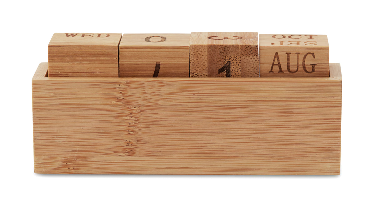 KARENDA – Bamboo calendar – item picture back