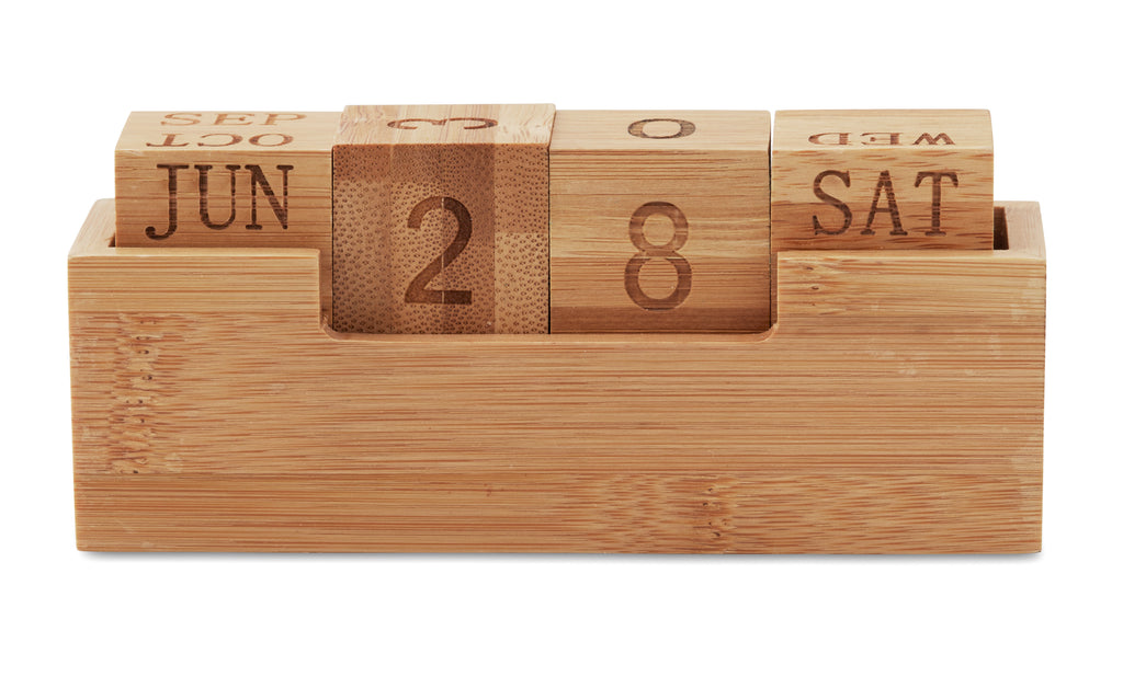 KARENDA – Bamboo calendar – item picture side