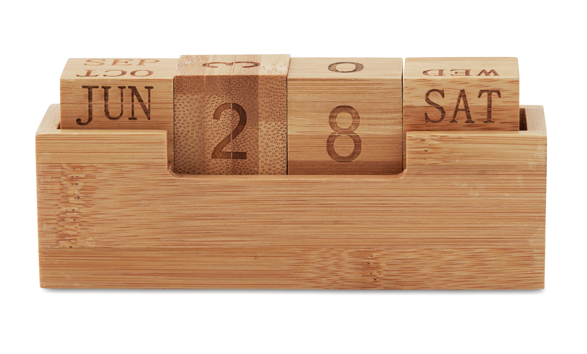 KARENDA – Bamboo calendar – item picture side