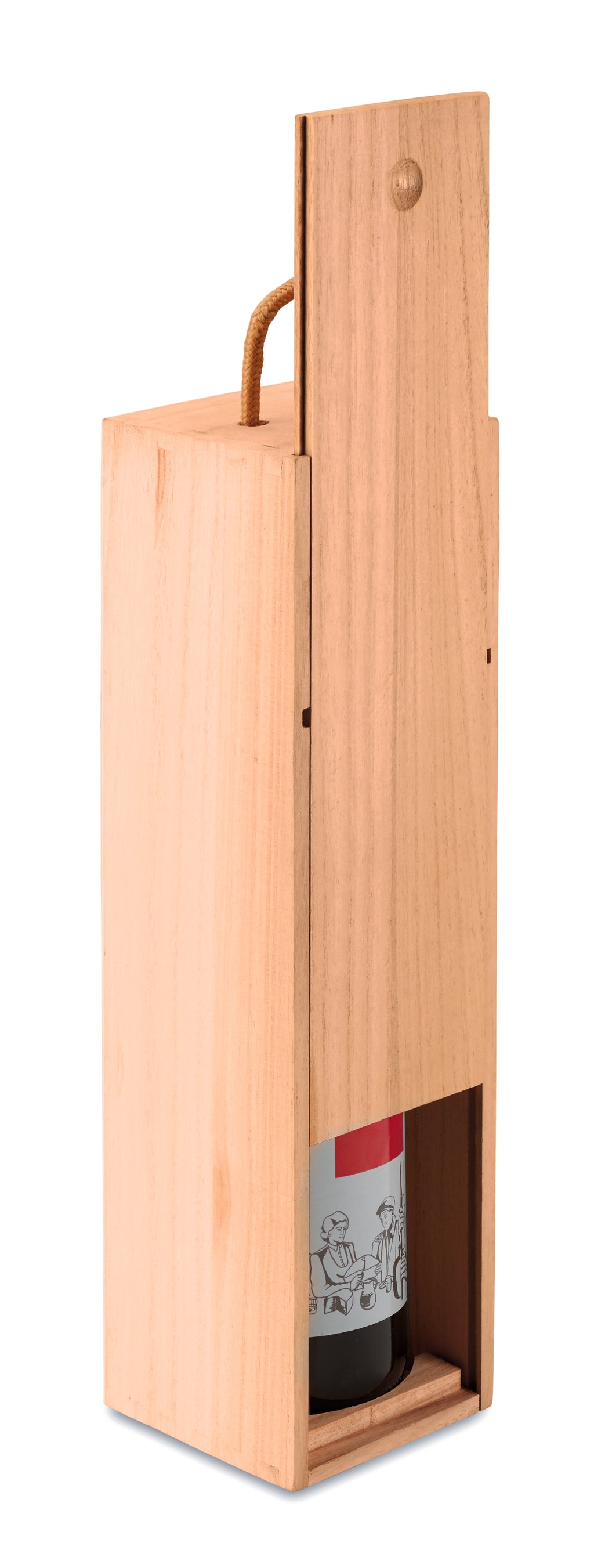 VINBOX – Wooden wine box – item picture side