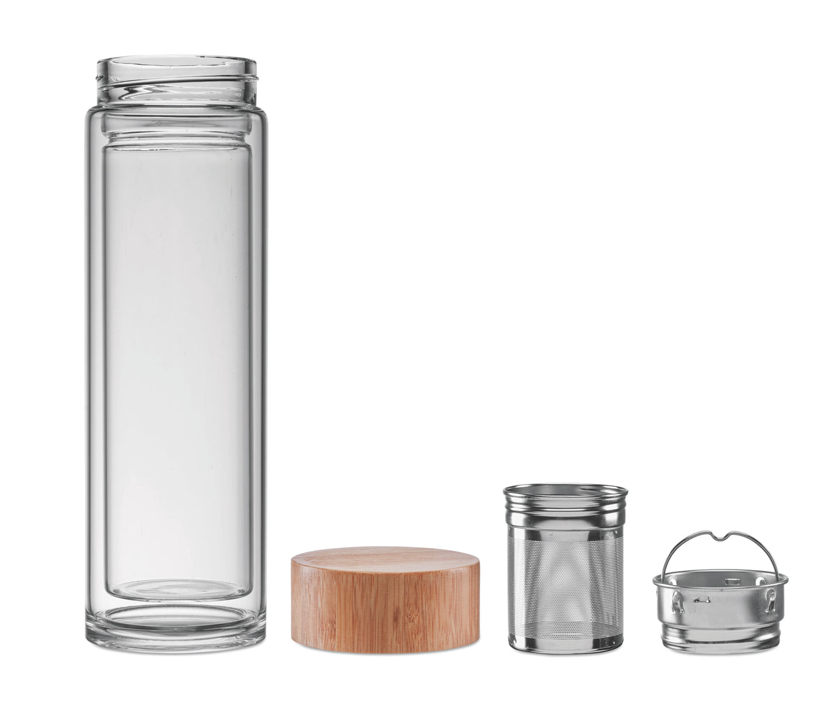 BATUMI GLASS – Double wall glass bottle 420ml – item picture back