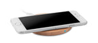 RUNDO – Wireless charger bamboo 5W – item picture top