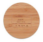 RUNDO – Wireless charger bamboo 5W – item picture back
