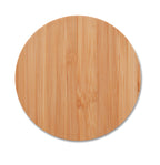 RUNDO – Wireless charger bamboo 5W – item picture side