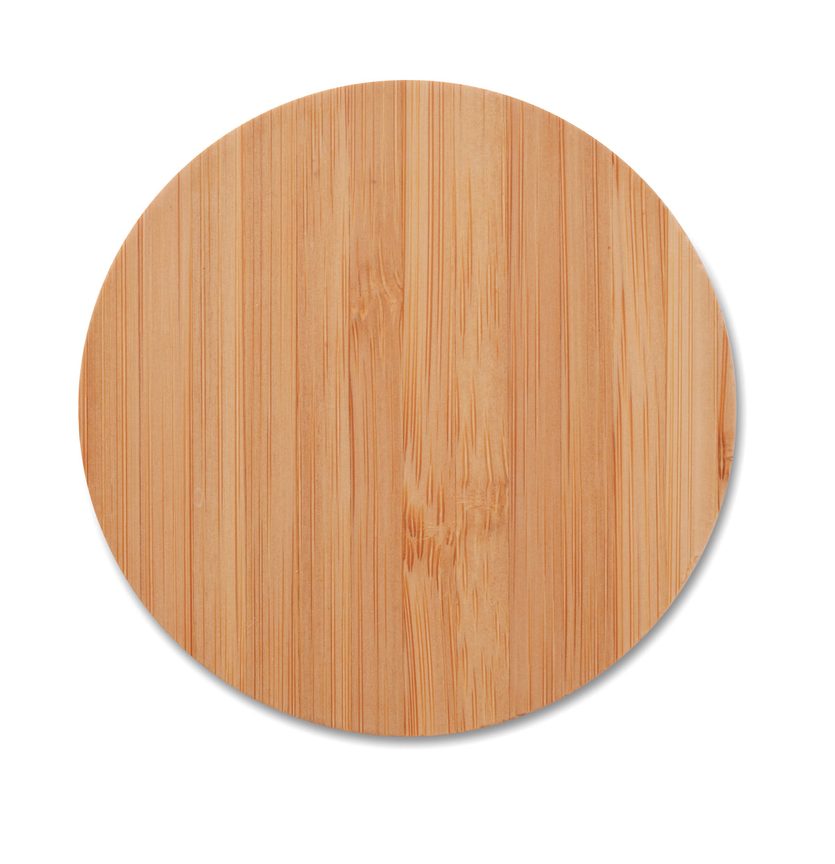 RUNDO – Wireless charger bamboo 5W – item picture side