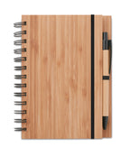BAMBLOC – Bamboo notebook with pen lined – Wood