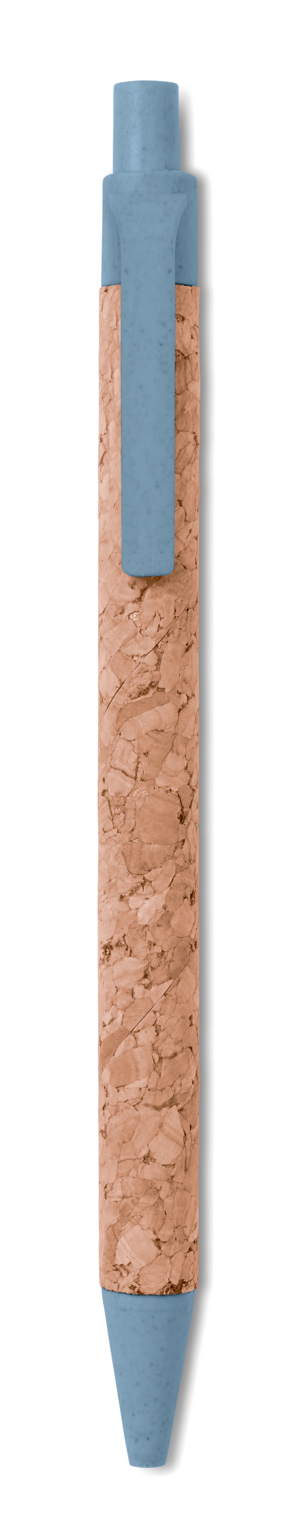 MONTADO – Cork/ Wheat Straw/ABS ball pen – Blue