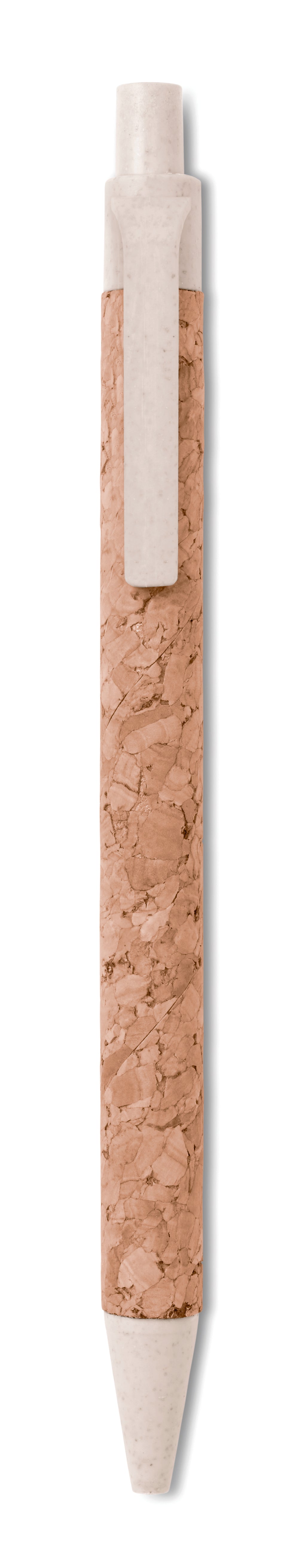 MONTADO – Cork/ Wheat Straw/ABS ball pen – Beige