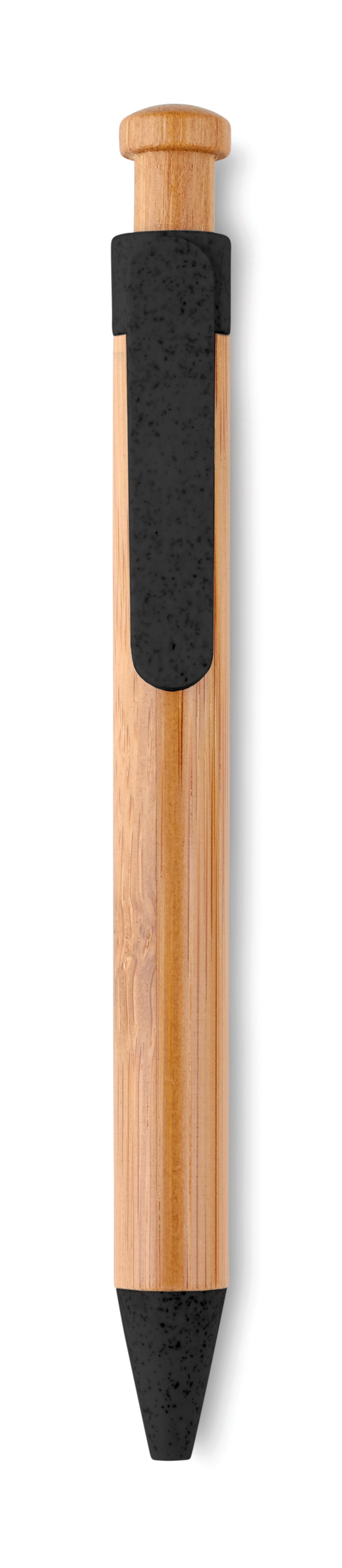TOYAMA – Bamboo/Wheat-Straw ABS ball pen – Black