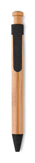 TOYAMA – Bamboo/Wheat-Straw ABS ball pen – Black