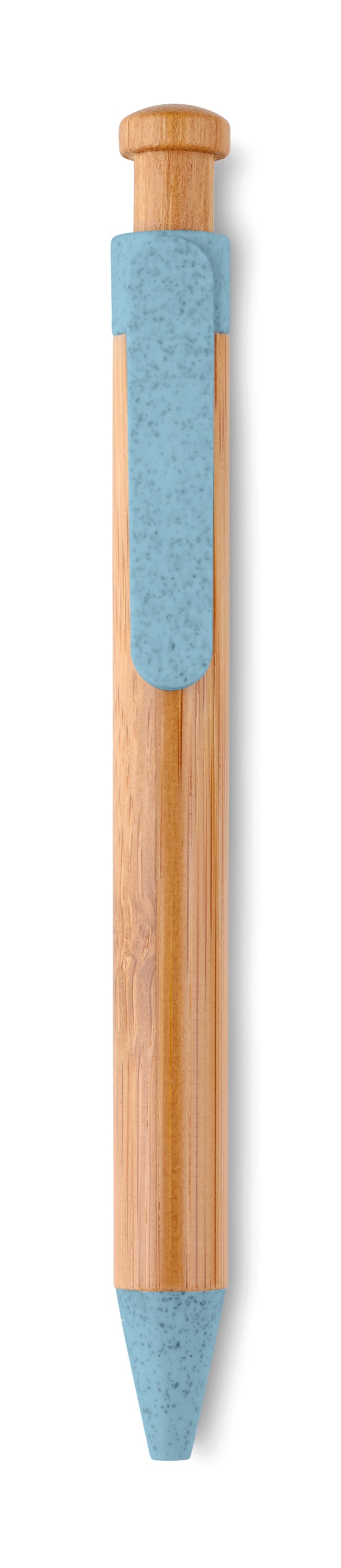 TOYAMA – Bamboo/Wheat-Straw ABS ball pen – Blue