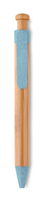 TOYAMA – Bamboo/Wheat-Straw ABS ball pen – Blue