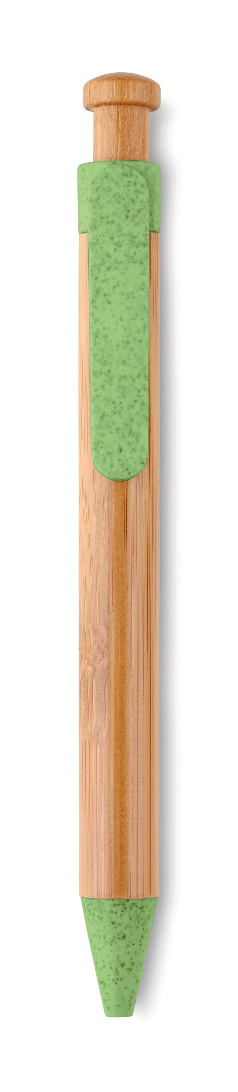 TOYAMA – Bamboo/Wheat-Straw ABS ball pen – Green