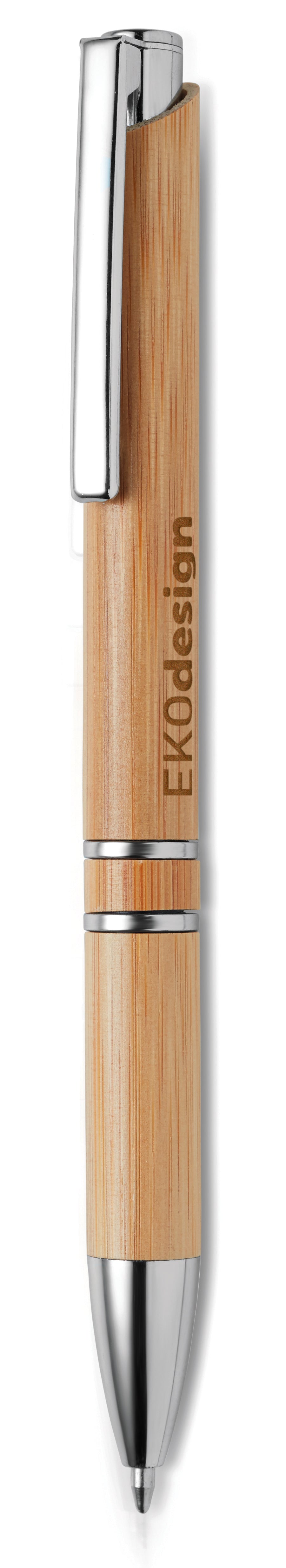 BERN BAMBOO – Bamboo automatic ball pen – item picture printed