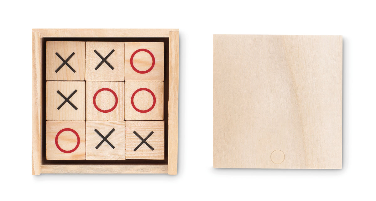 TIC TAC TOE – Wooden tic tac toe – item picture top