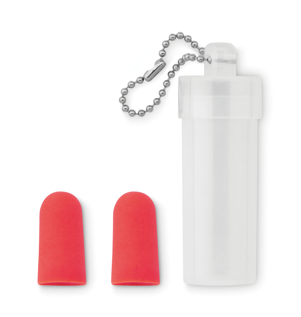 BUDS TO GO – Earplug set in plastic tube – Red