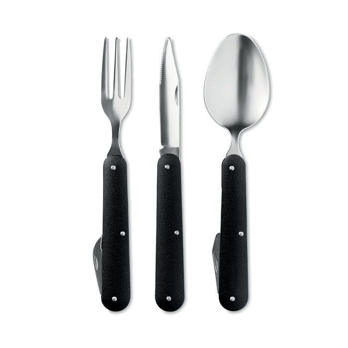 3 SERVICE – 3-piece camping utensils set – item detail picture