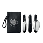 3 SERVICE – 3-piece camping utensils set – item picture printed