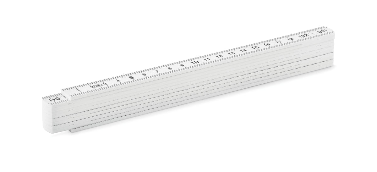 2 METER – Folding ruler 2m – White