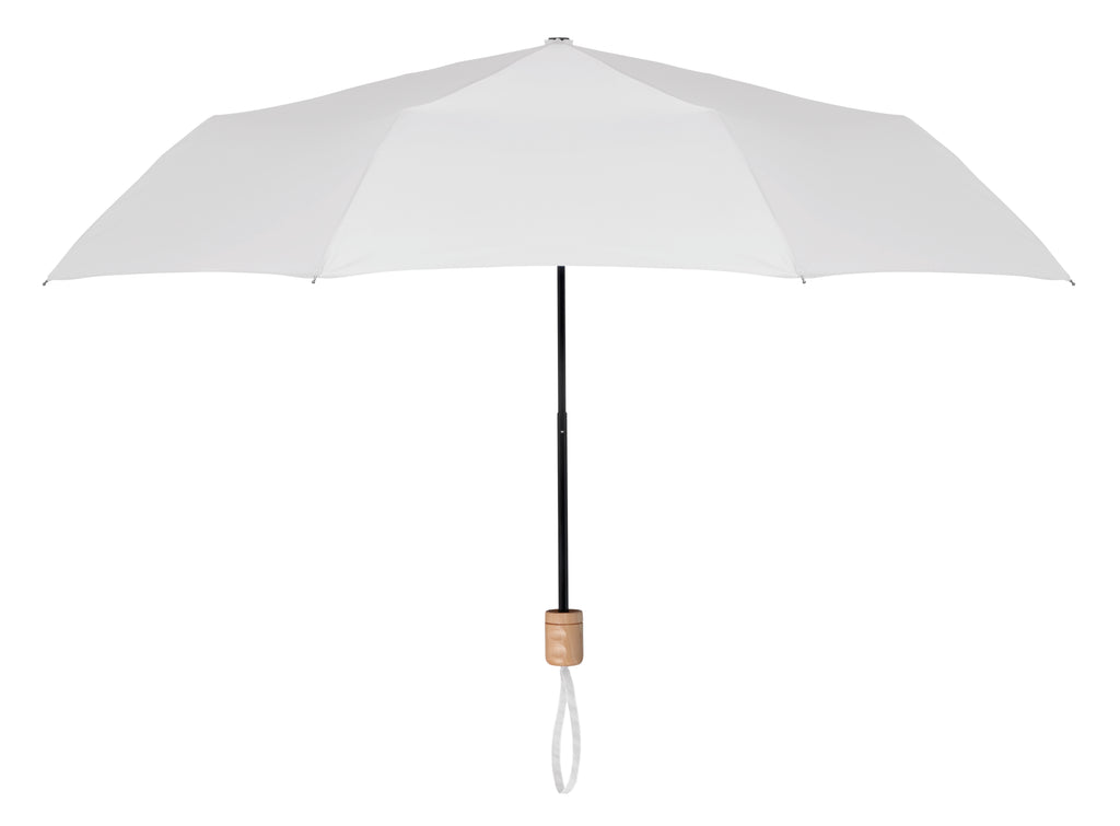 TRALEE – 21 inch RPET foldable umbrella – White