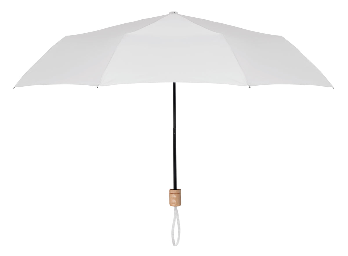 TRALEE – 21 inch RPET foldable umbrella – White