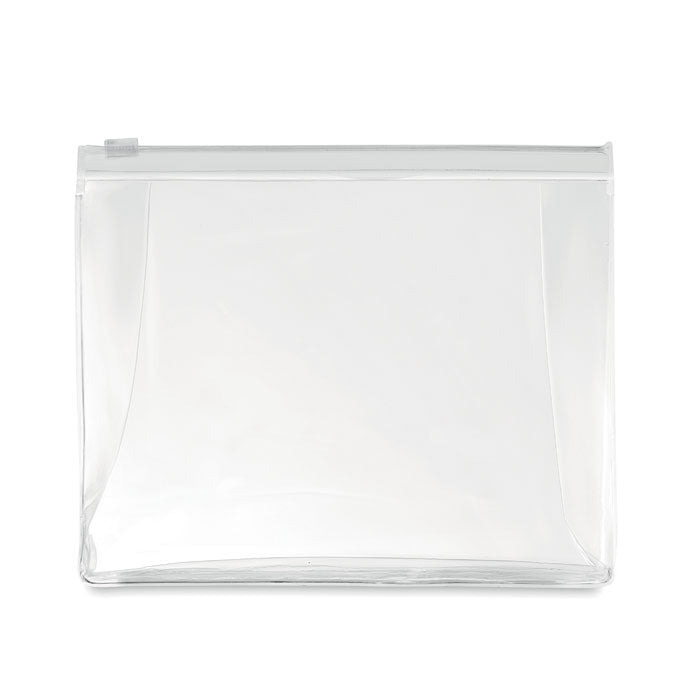 COSMOBAG – Cosmetic pouch with zipper – Transparent White