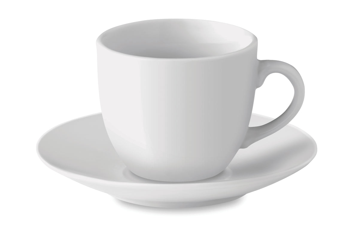 ESPRESSO – Espresso cup and saucer 80 ml – White