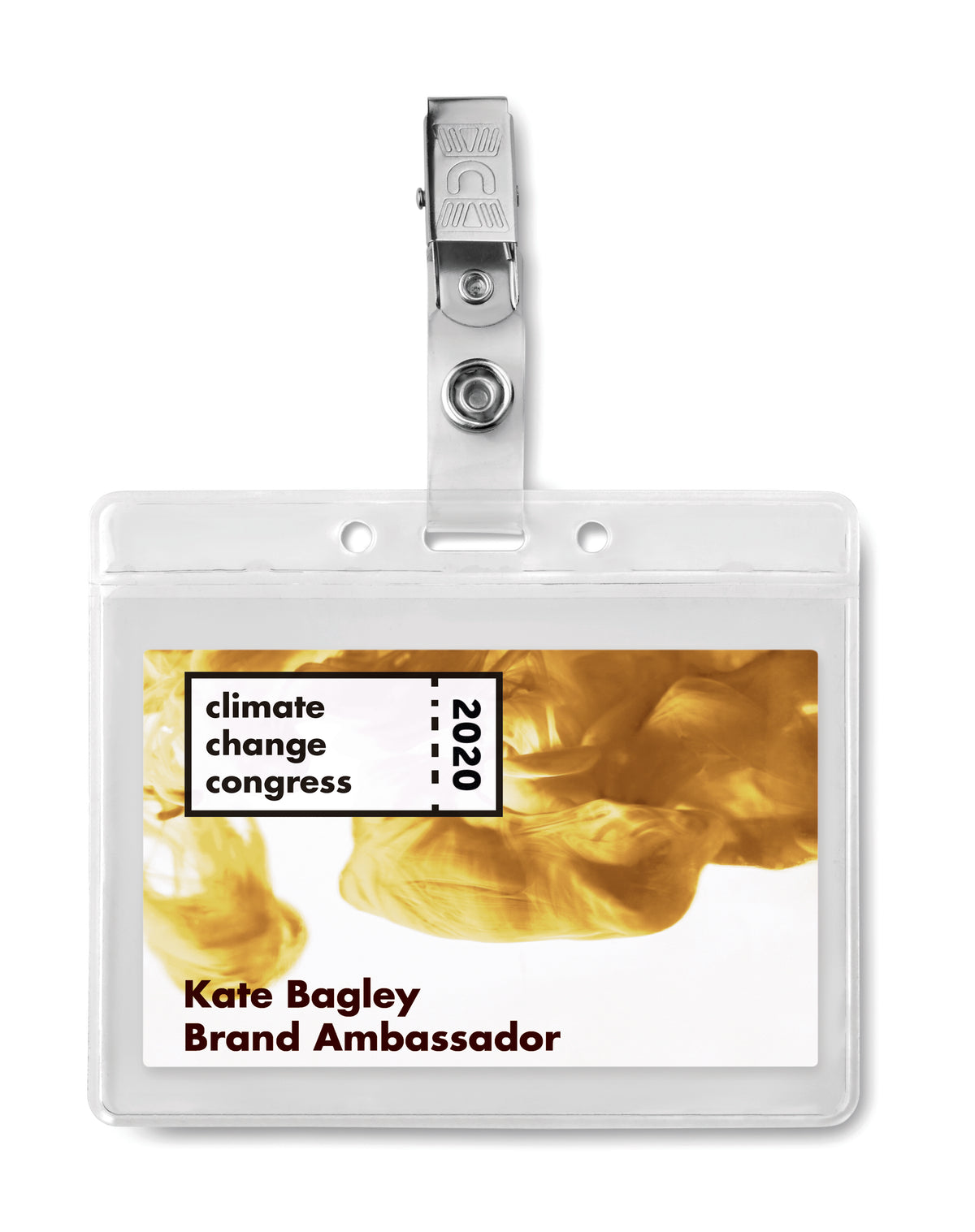 CLIPBADGE – PVC badge holder – item picture printed