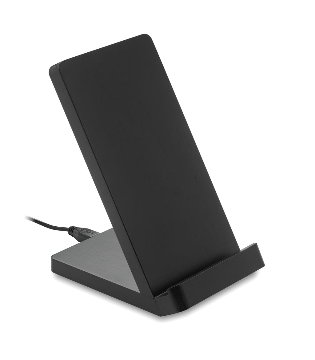 WIRESTAND – Bamboo wireless charge stand5W – Black