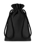 TASKE SMALL – Small Cotton draw cord bag – Black