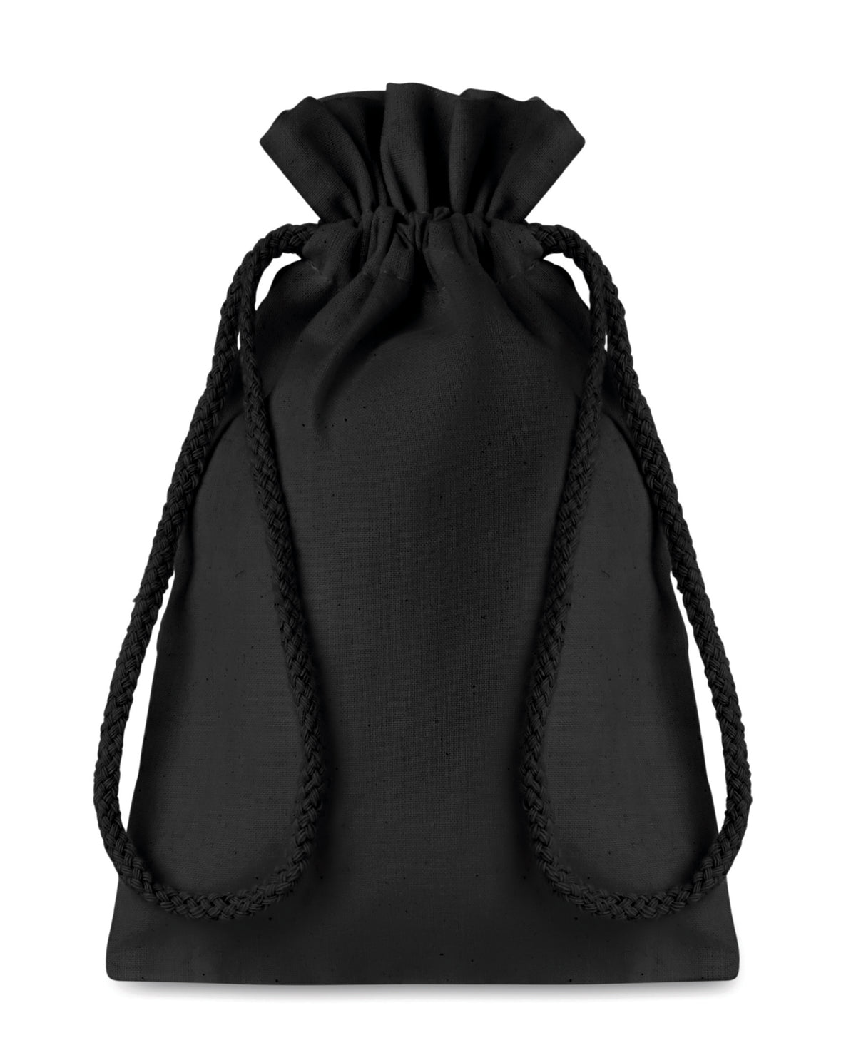 TASKE SMALL – Small Cotton draw cord bag – Black