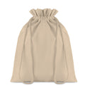 TASKE MEDIUM – Medium Cotton draw cord bag – Beige