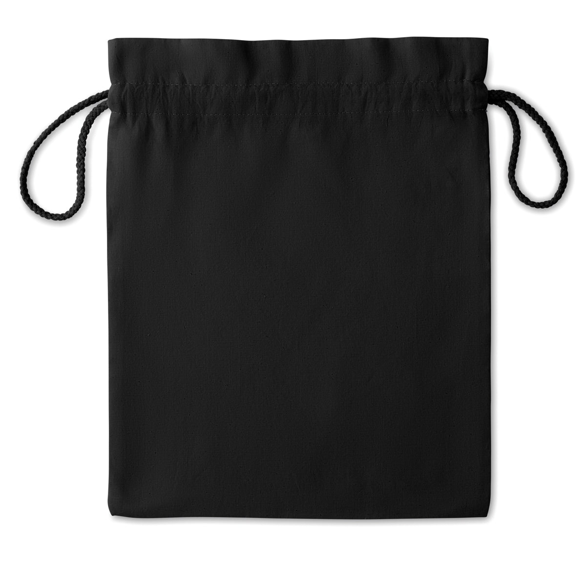 TASKE MEDIUM – Medium Cotton draw cord bag – item picture open