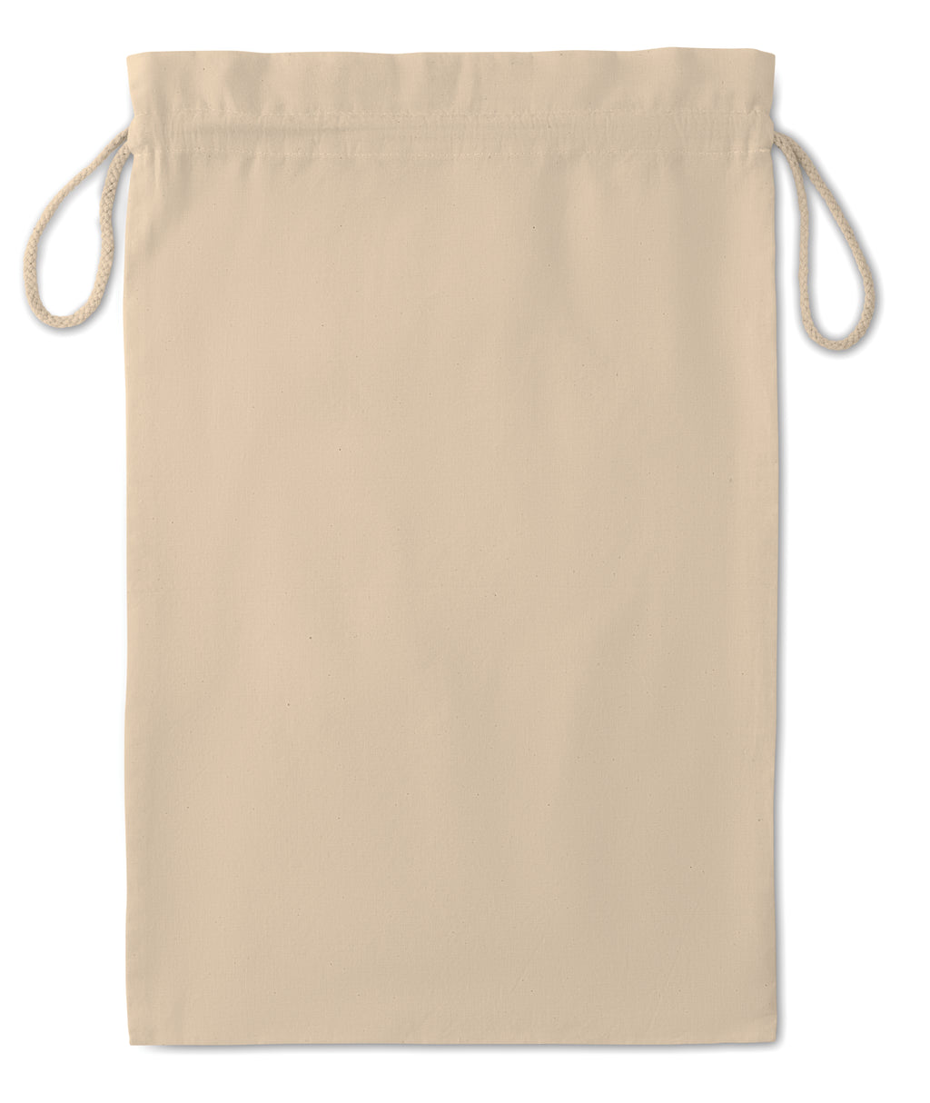 TASKE LARGE – Large Cotton draw cord bag – item picture open