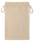 TASKE LARGE – Large Cotton draw cord bag – item picture open