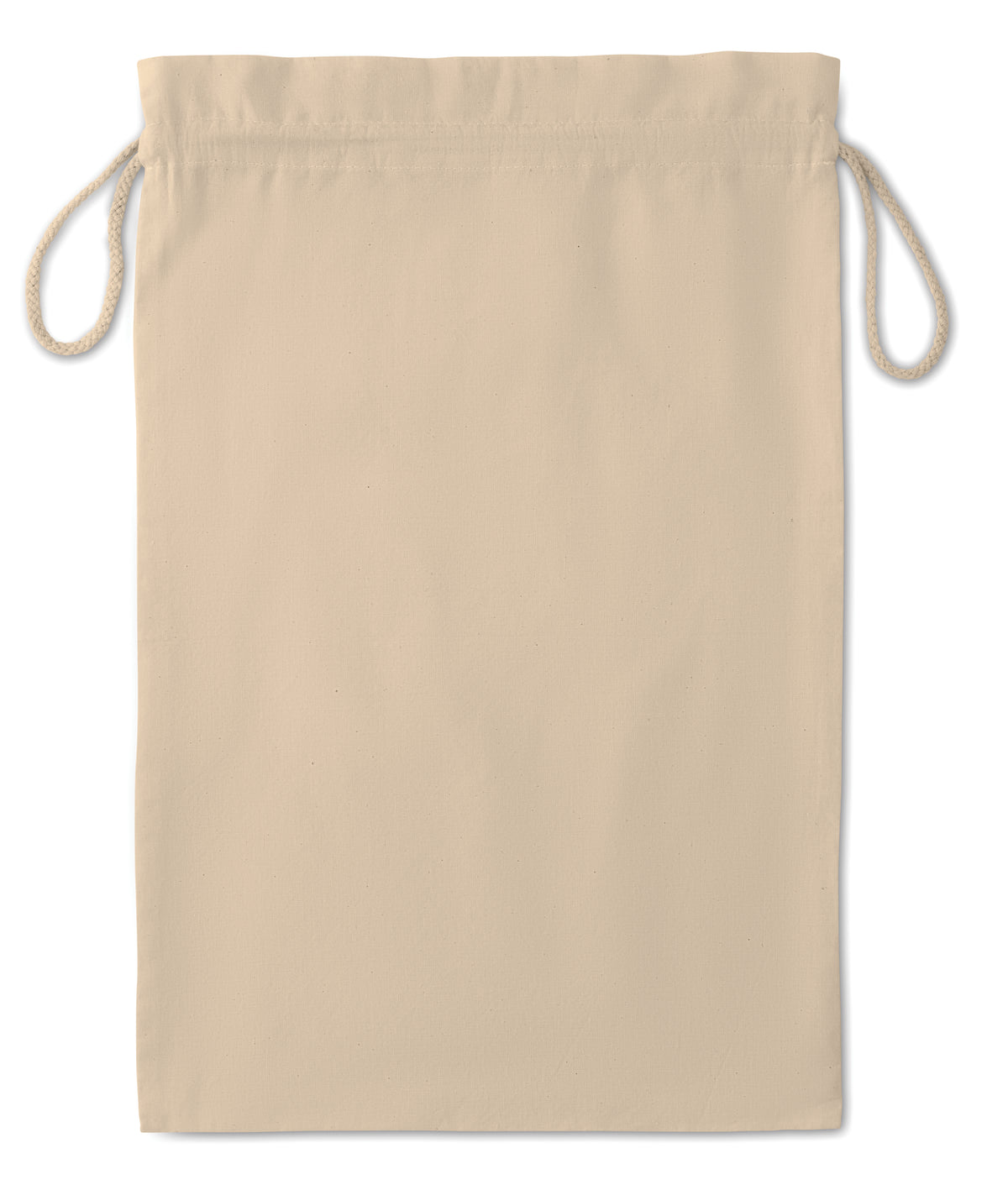 TASKE LARGE – Large Cotton draw cord bag – item picture open