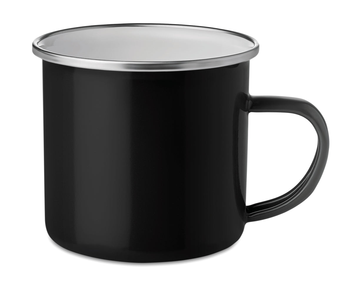 PLATEADO – Metal mug with enamel layer – Black