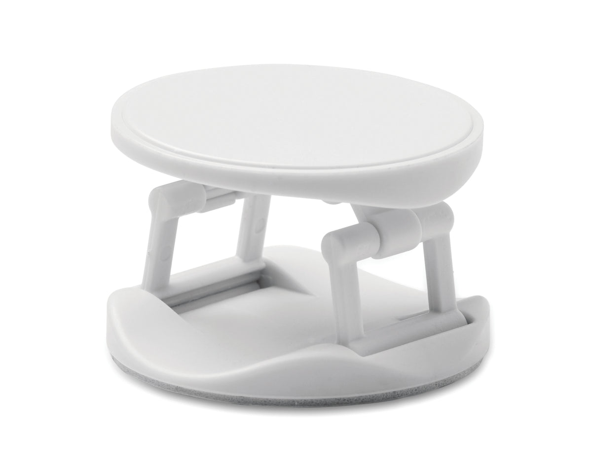 DOT – Round phone holder – White