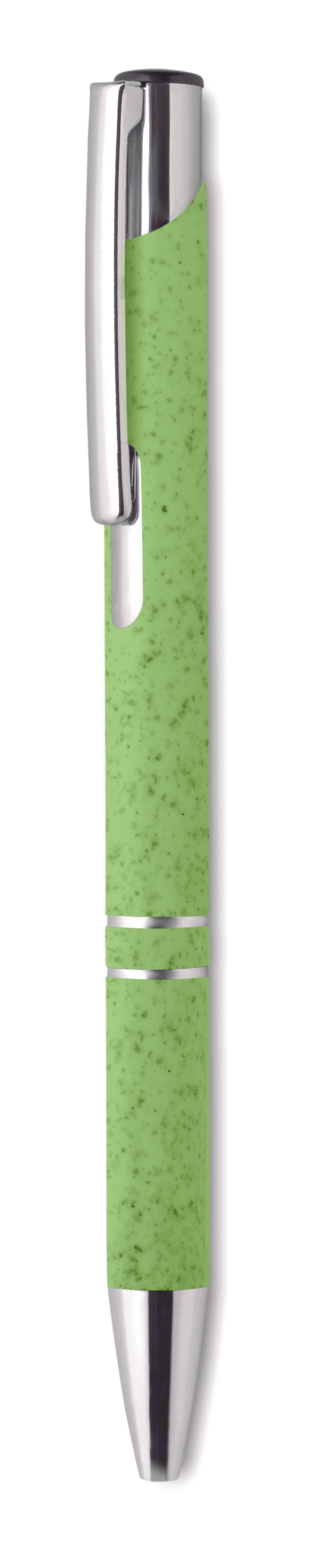 BERN PECAS – Wheat Straw/ABS push type pen – Green