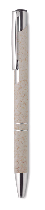 BERN PECAS – Wheat Straw/ABS push type pen – Beige