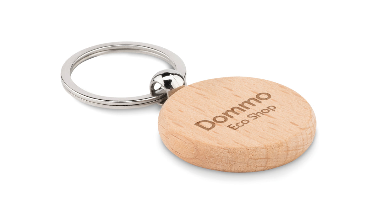 TOTY WOOD – Round wooden key ring – item picture printed