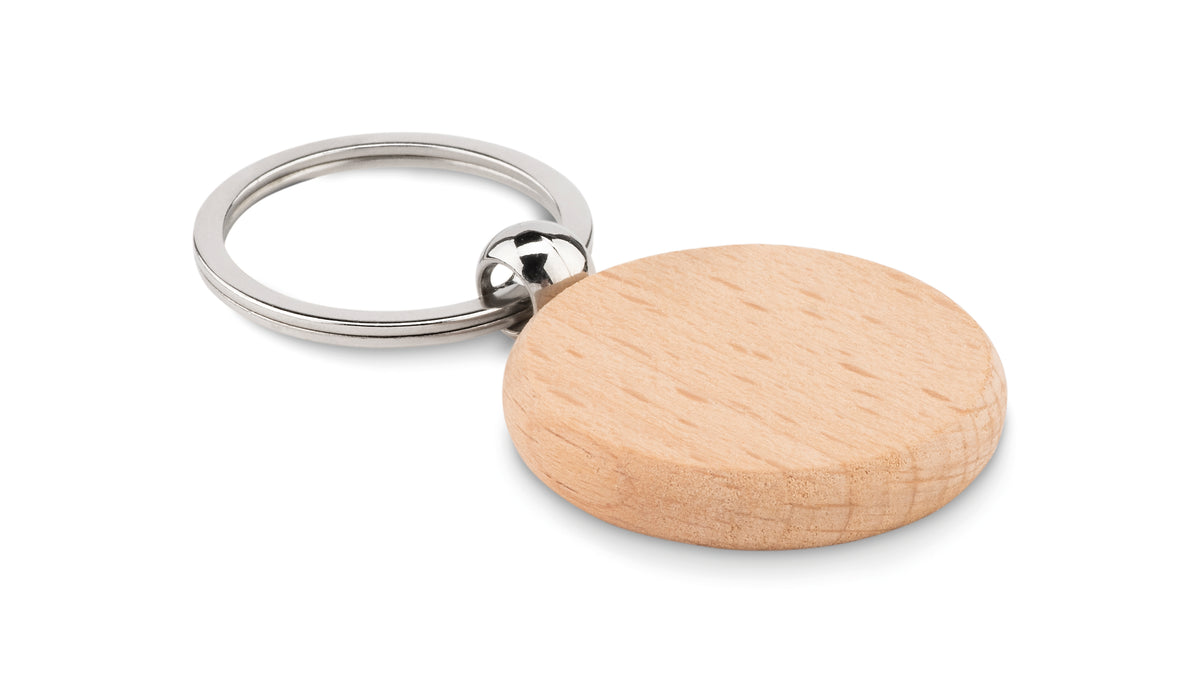TOTY WOOD – Round wooden key ring – item picture top