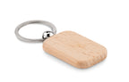 POTY WOOD – Rectangular wooden key ring – item picture top
