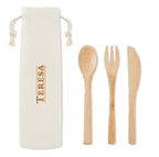 SETBOO – Bamboo cutlery set – item picture printed
